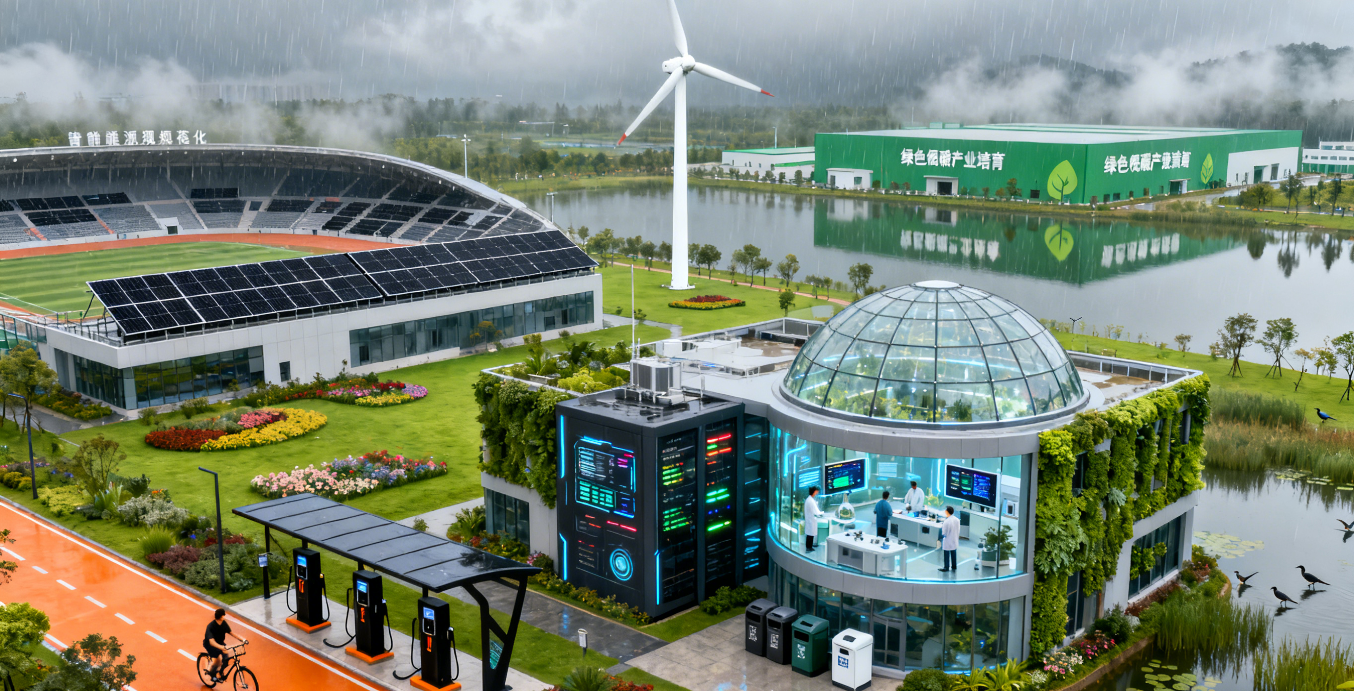 智慧與綠色雙輪驅(qū)動(dòng)：零碳園區(qū)的核心邏輯-零碳綜合能源站-地大熱能